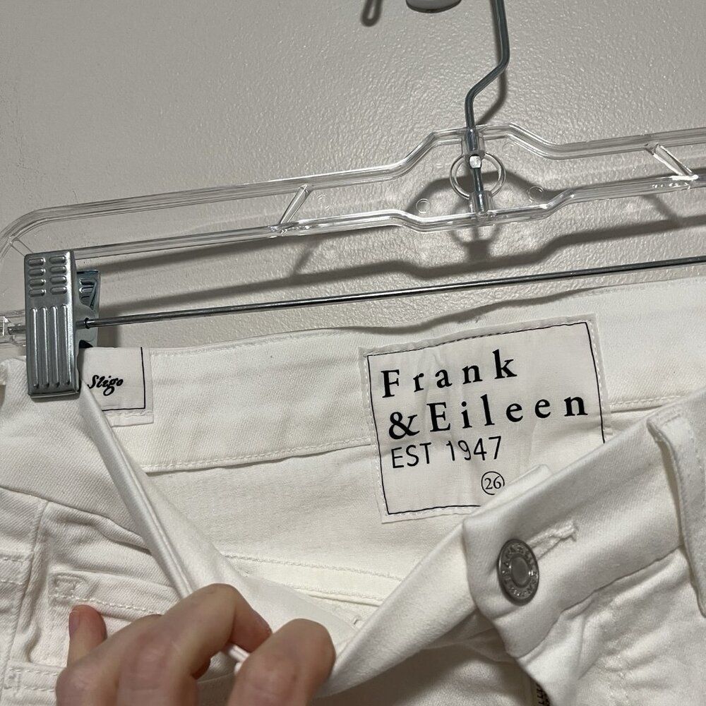 Frank & Eileen Sligo Skinny Jean in White Size 26 - Picture 3 of 8
